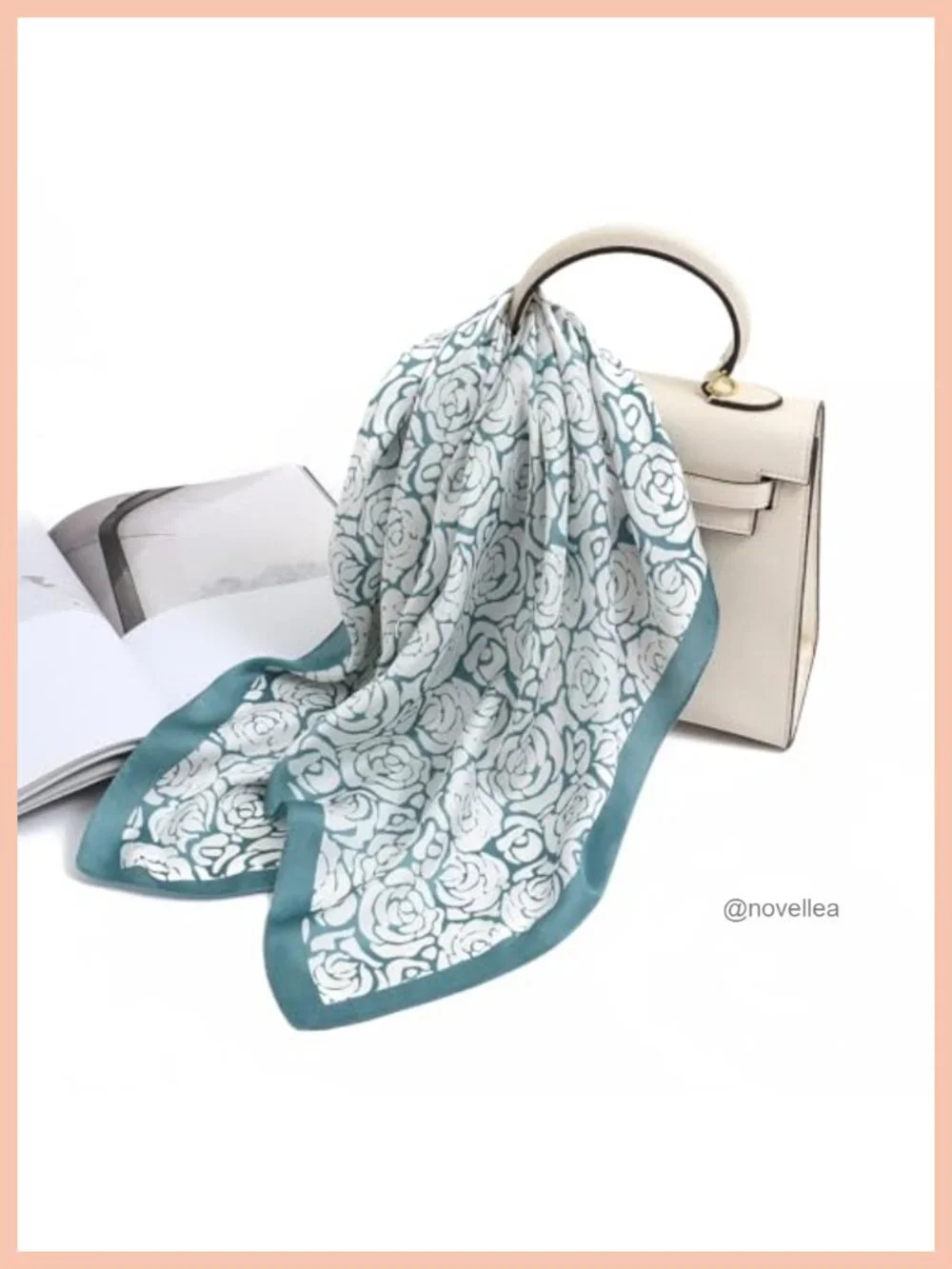 Satin Feel Square Scarf for Wrapping Hair